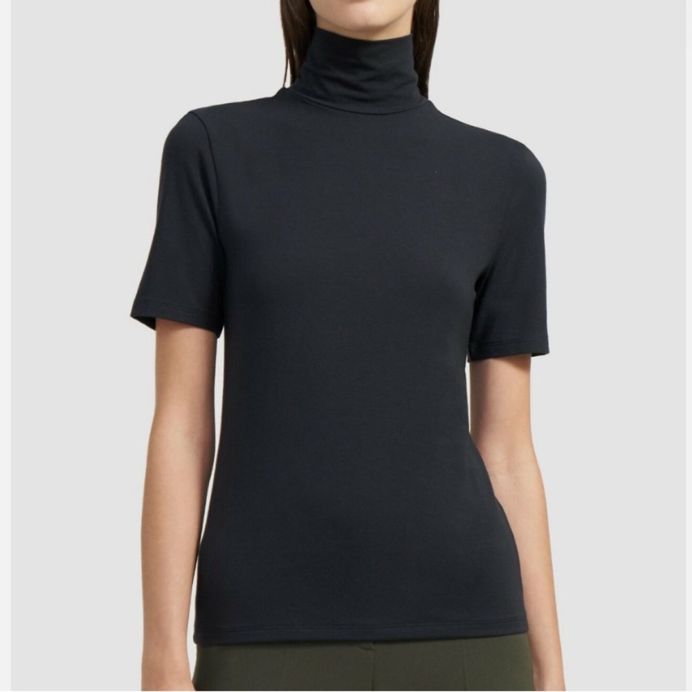 Theory - Women's Black Turtleneck Top